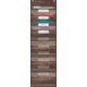 Dark Wood 10 Pocket File Storage Pocket Chart Alternate Image A