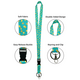 Teal Confetti Lanyard Alternate Image D