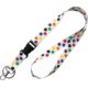 Colorful Paw Prints Lanyard Alternate Image C