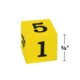 Foam Numbered Dice (numerals 1-6) Alternate Image SIZE