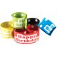 Polka Dots Happy Birthday Slap Bracelets Alternate Image A