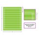 Lime Polka Dots 10 Pocket Chart Alternate Image SIZE