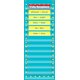 Light Blue Marquee 14 Pocket Chart Alternate Image A