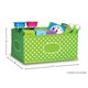 Lime Polka Dots Small Storage Bin Alternate Image SIZE