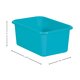 Teal Small Plastic Storage Bin 6 Pack Alternate Image SIZE