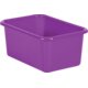 Purple Small Plastic Storage Bin 6 Pack Alternate Image A