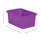 Purple Small Plastic Storage Bin 6 Pack Alternate Image SIZE