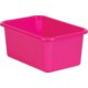 Pink Small Plastic Storage Bin 6 Pack Alternate Image A