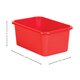 Red Small Plastic Storage Bin 6 Pack Alternate Image SIZE