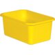 Yellow Small Plastic Storage Bin 6 Pack Alternate Image A