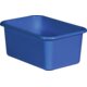 Blue Small Plastic Storage Bin 6 Pack Alternate Image A