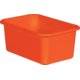 Orange Small Plastic Storage Bin 6 Pack Alternate Image A