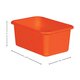 Orange Small Plastic Storage Bin 6 Pack Alternate Image SIZE