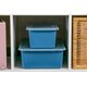 Slate Blue Small Plastic Storage Bin 6 Pack Alternate Image C