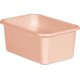 Blush Small Plastic Storage Bin 6 Pack Alternate Image A