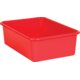 Red Large Plastic Storage Bin 6 Pack Alternate Image A