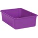 Purple Large Plastic Storage Bin 6 Pack Alternate Image A