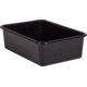 Black Large Plastic Storage Bin 6 Pack Alternate Image A