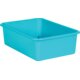 Teal Lage Plastic Storage Bin 6 Pack Alternate Image A