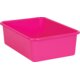 Pink Large Plastic Storage Bin 6 Pack Alternate Image A