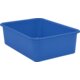 Blue Large Plastic Storage Bin 6 Pack Alternate Image A