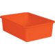 Orange Large Plastic Storage Bin 6 Pack Alternate Image A