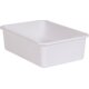 White Large Plastic Storage Bin 6 Pack Alternate Image A