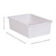 White Large Plastic Storage Bin 6 Pack Alternate Image SIZE