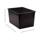 Black Plastic Multi-Purpse Bin 6 Pack Alternate Image SIZE