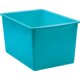 Teal Plastic Multi-Purpose Bin 6 Pack Alternate Image A