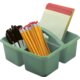 Eucalyptus Green Plastic Storage Caddy 6 Pack Alternate Image A