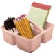 Blush Plastic Storage Caddy 6 Pack Alternate Image A