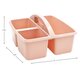 Blush Plastic Storage Caddy 6 Pack Alternate Image SIZE