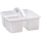 White Plastic Storage Caddy 6 Pack Alternate Image B