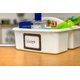 White Plastic Storage Caddy 6 Pack Alternate Image C