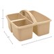 Light Brown Plastic Storage Caddy 6-Pack Alternate Image SIZE