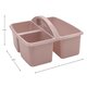 Light Mauve Plastic Storage Caddy 6-Pack Alternate Image SIZE