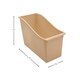 Light Brown Plastic Book Bin 6-Pack Alternate Image SIZE