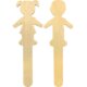 STEM Basics: People-Shaped Craft Sticks - 50 count Alternate Image A