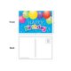 Happy Birthday Balloons Postcards Alternate Image SIZE