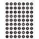 Black & White Alphabet Mini Stickers Alternate Image A