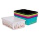 Assorted Confetti Large Plastic Storage Bins Set 6-Pack Alternate Image A