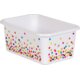 Confetti Small Plastic Storage Bins 6-Pack Alternate Image A