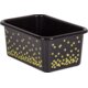 Black Confetti Small Plastic Storage Bins 6-Pack Alternate Image A