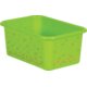 Lime Confetti Small Plastic Storage Bins 6-Pack Alternate Image A