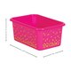 Pink Confetti Small Plastic Storage Bins 6-Pack Alternate Image SIZE