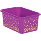 Purple Confetti Small Plastic Storage Bins 6-Pack Alternate Image A