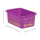 Purple Confetti Small Plastic Storage Bins 6-Pack Alternate Image SIZE