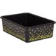 Black Confetti Large Plastic Storage Bins 6-Pack Alternate Image A