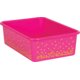 Pink Confetti Large Plastic Storage Bins 6-Pack Alternate Image A